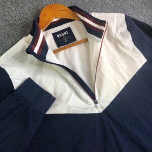 Rhone Recovery 1/4 Zip Pullover Mens M Blue Long Sleeve Performance Country Club